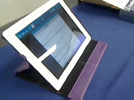 タブレットで受講者向けアプリも紹介されてました
